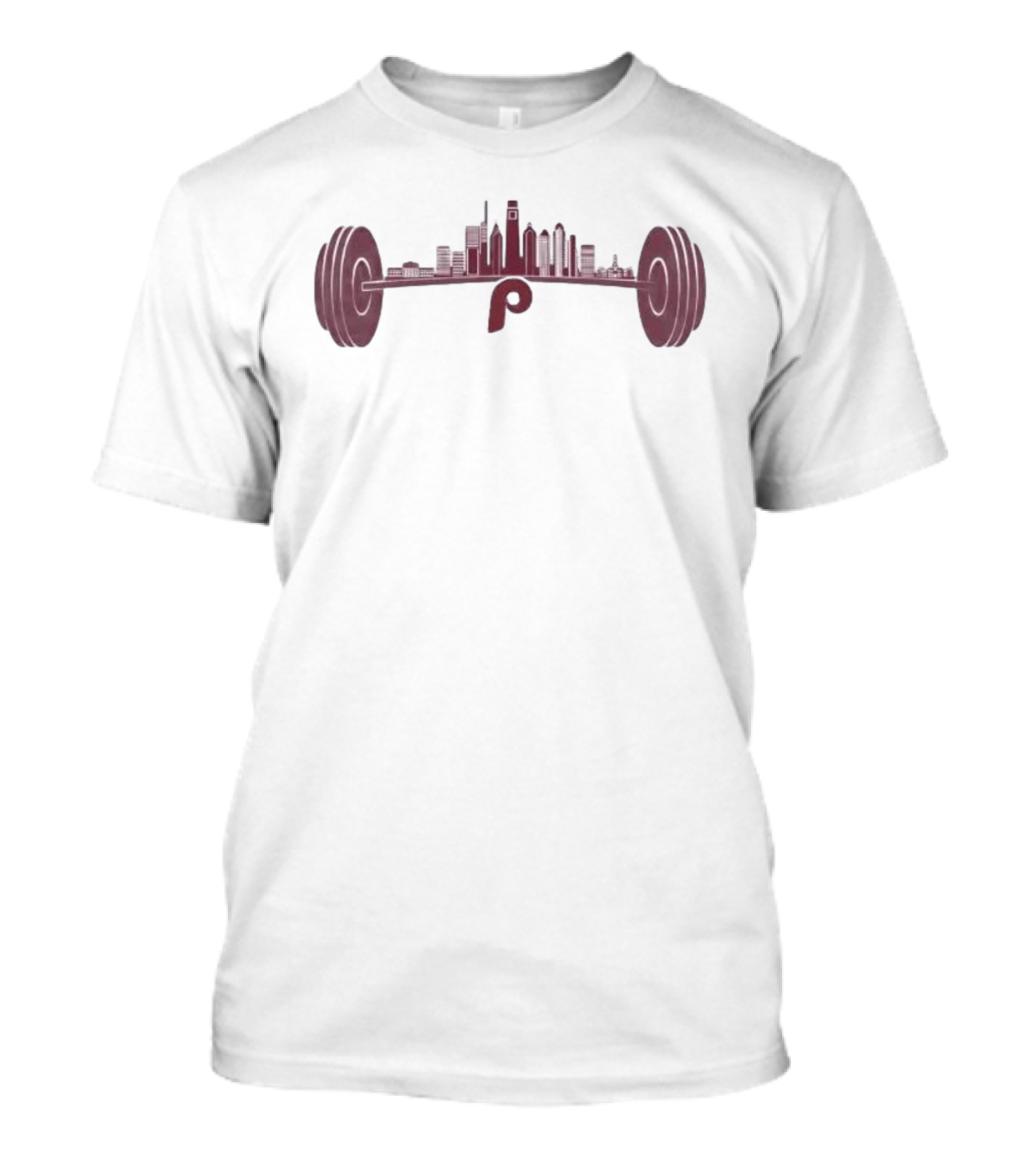 Philadelphia Phillies Philly Strong Skyline Barbell Series T-Shirt