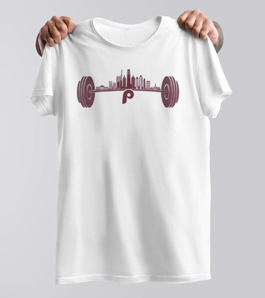 Philadelphia Phillies Philly Strong Skyline Barbell Series T-Shirt