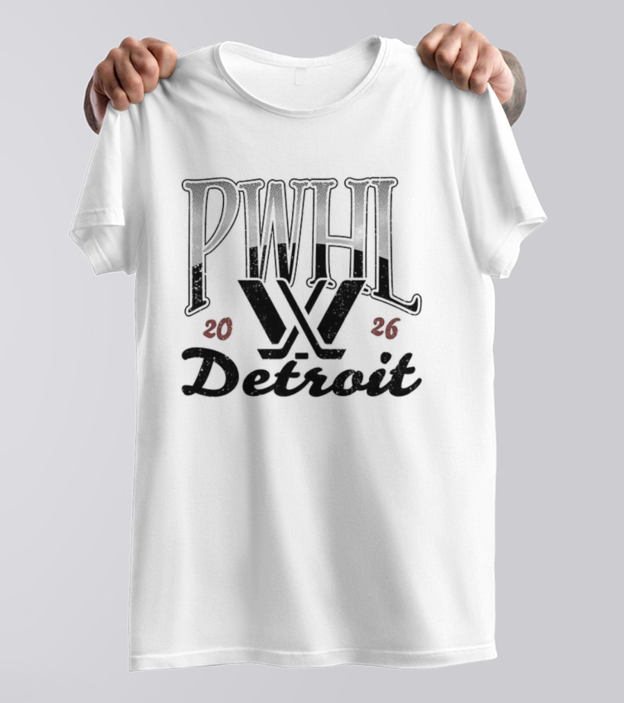PWHL Detroit Hockey Est 2026 Stadium T-Shirt