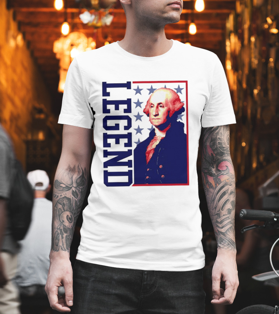 Legend George Washington 250th Anniversary America Freedom T-Shirt