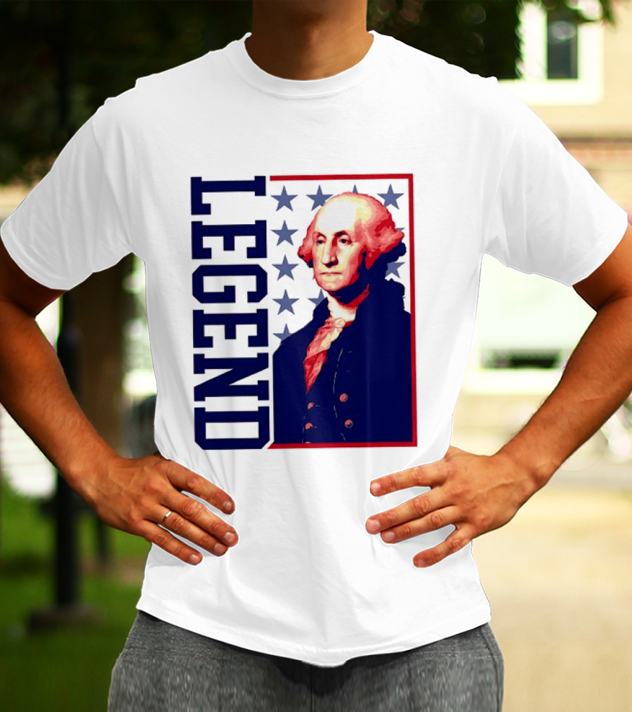 Legend George Washington 250th Anniversary America Freedom T-Shirt