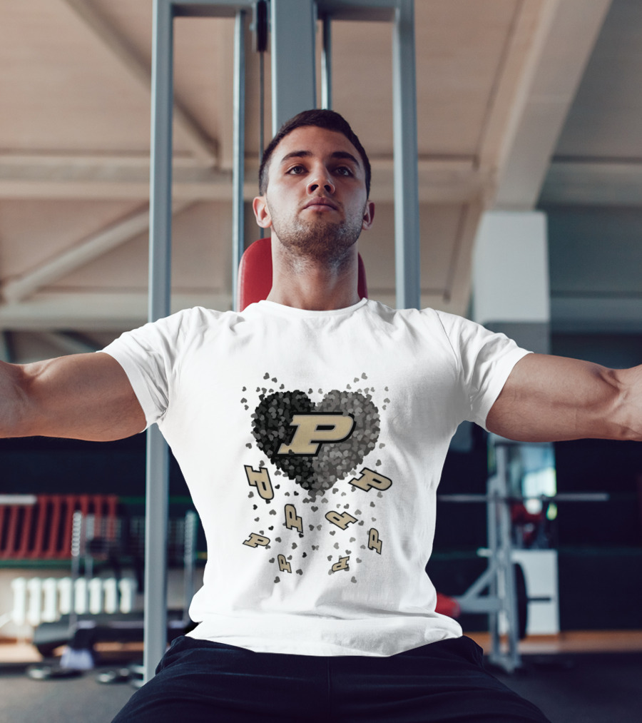 Purdue Boilermakers Heart P Logo 2026 Football T-Shirt