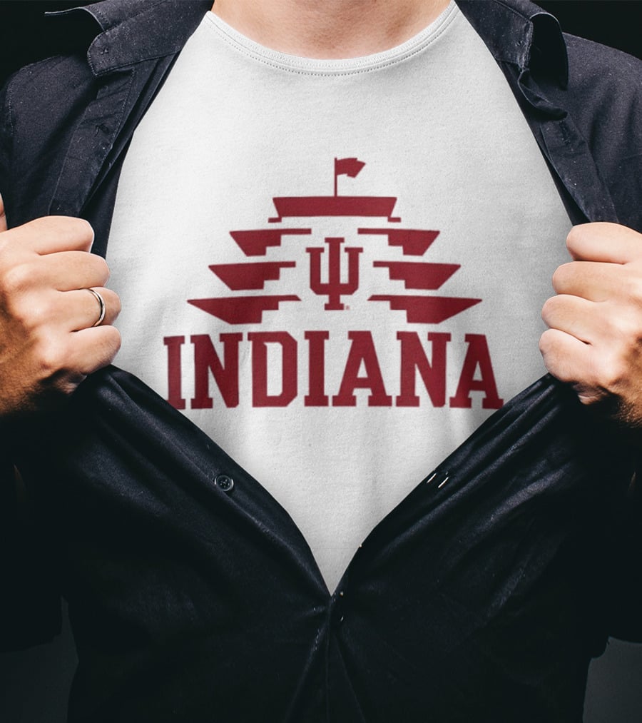 Indiana Hoosiers IMS Pagoda Iconic Symbol Collaboration T-Shirt