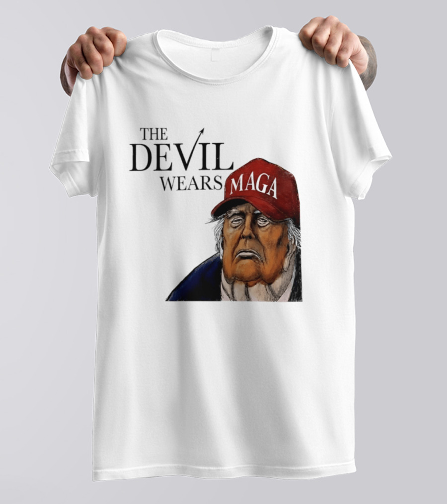 The Devil Wears MAGA Cap Trump T-Shirt