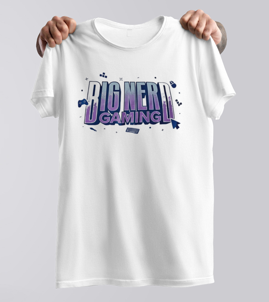 Big Nerd Gaming Console Controller Geek Fanatics T-Shirt
