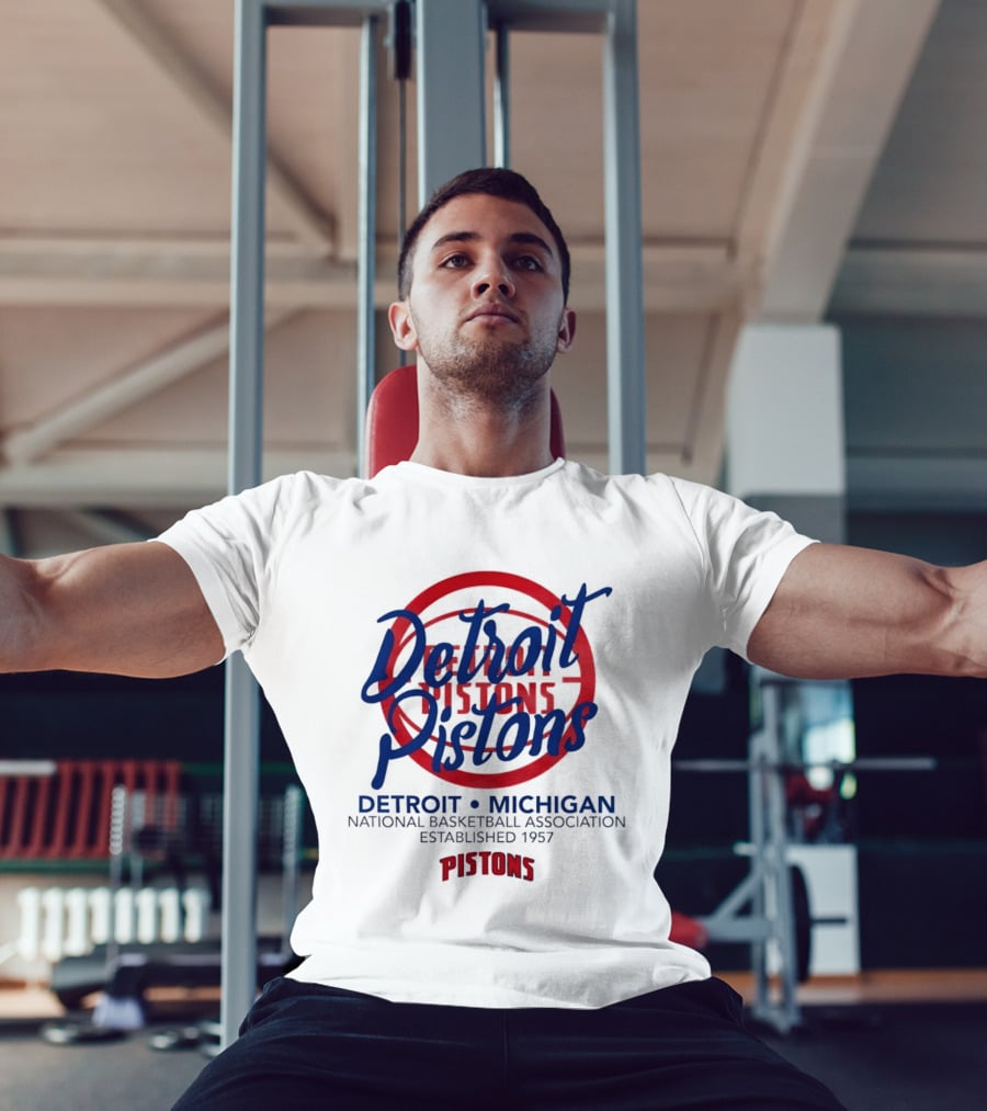 Detroit Pistons Michigan NBA Established 1957 National Basketball Association T-Shirt