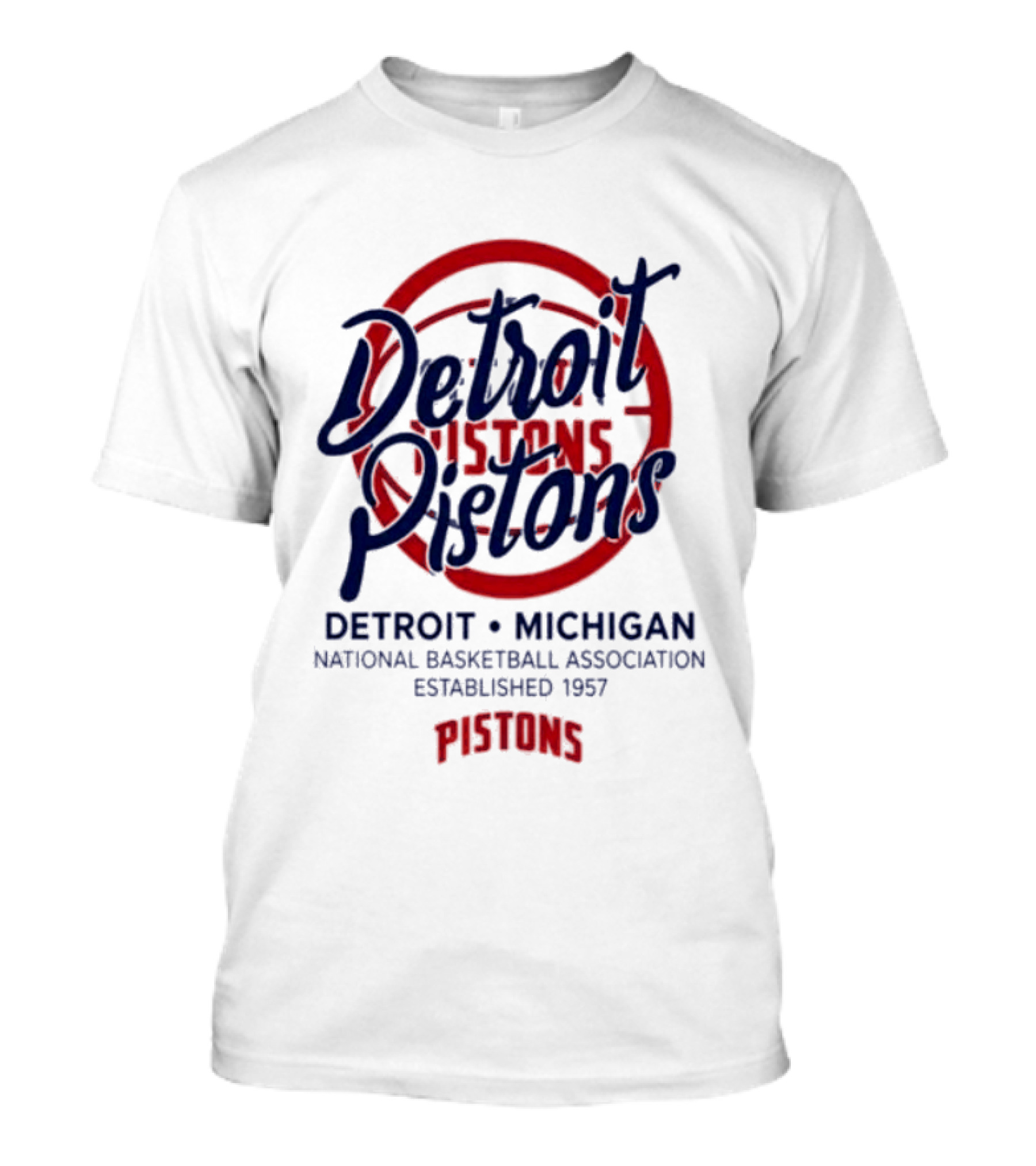 Detroit Pistons National Basketball Association Established 1957 Michigan T-Shirt