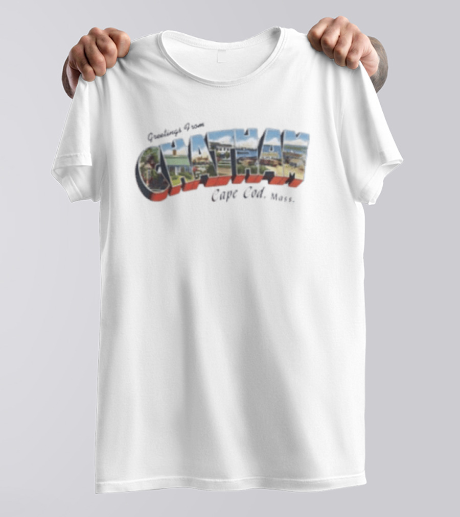 Greetings From Chatham Cape Cod Massachusetts Retro Postcard T-Shirt
