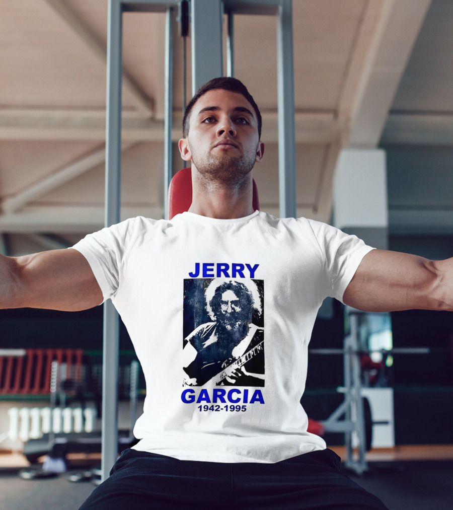 Jerry Garcia 1942 1995 Image With Guitar T-Shirt