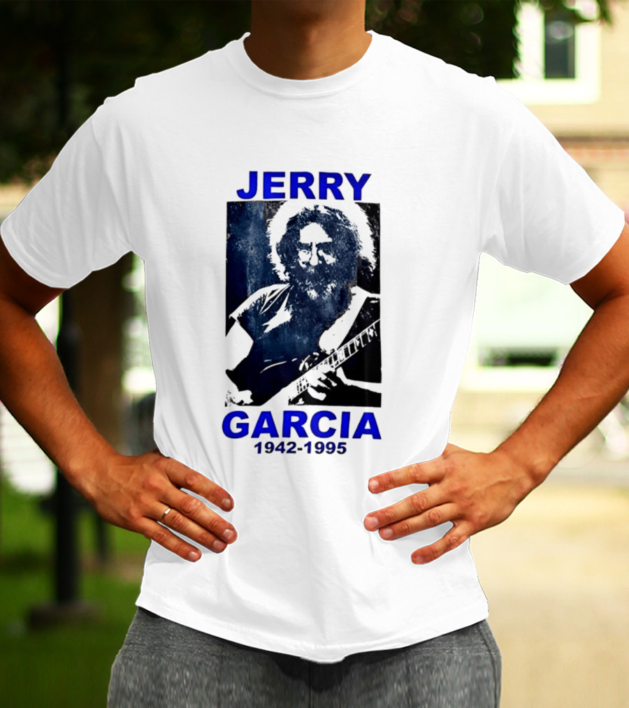 Jerry Garcia 1942 1995 Image With Guitar T-Shirt