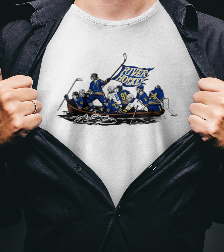 Crossing The Niagara River Hockey Buffalo Sabres USA 250th Anniversary T-Shirt