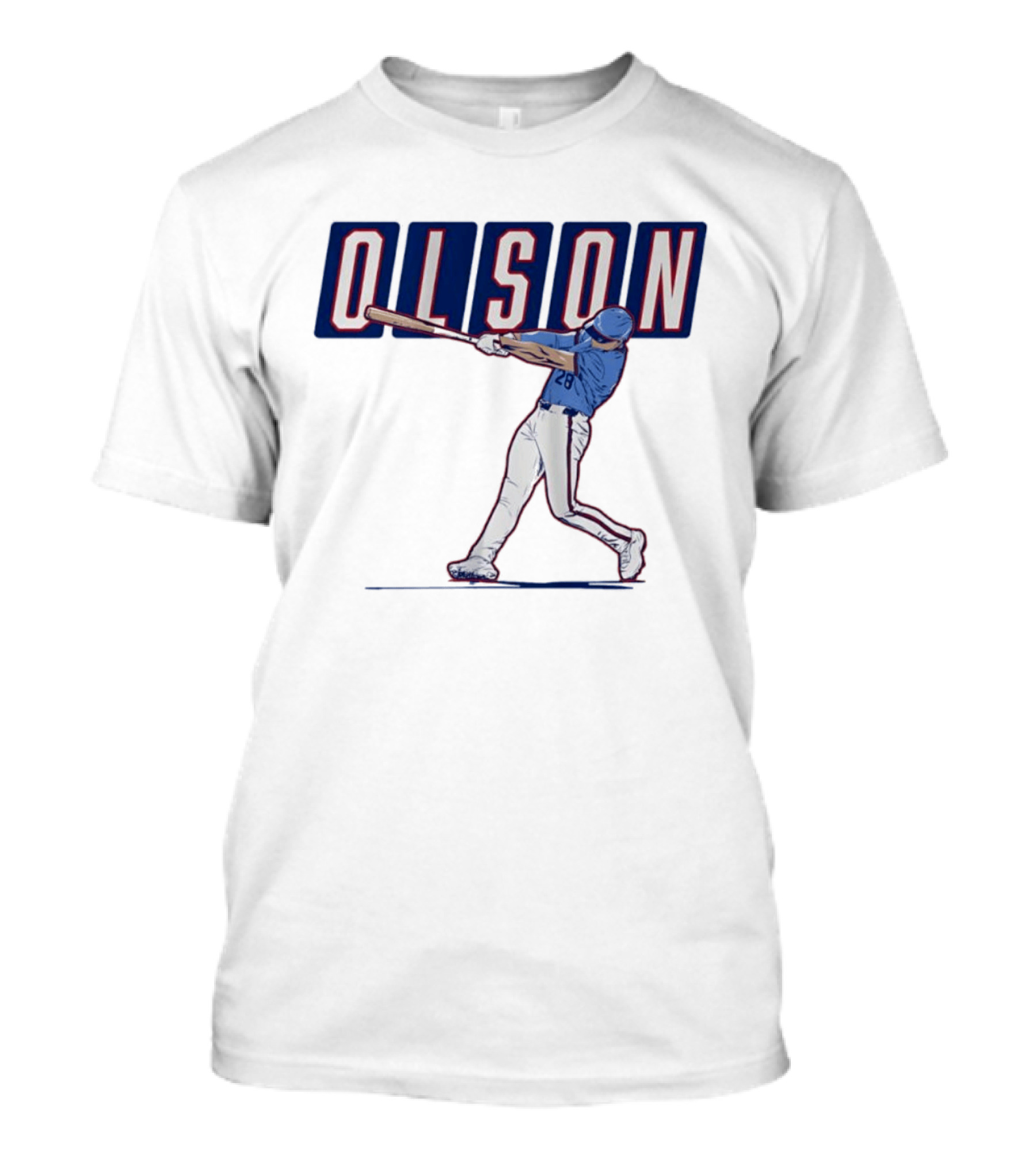 Olson 28 ATL Slugger Swing For Atlanta Braves Baseball Fans T-Shirt