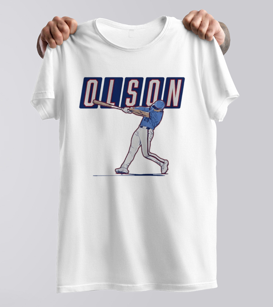 Olson 28 ATL Slugger Swing For Atlanta Braves Baseball Fans T-Shirt