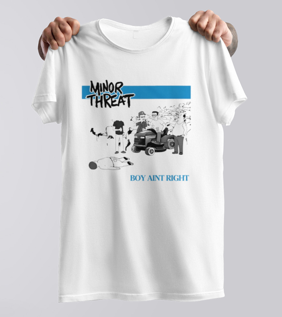 Minor Threat Boy Ain't Right Beer Mower Scene T-Shirt