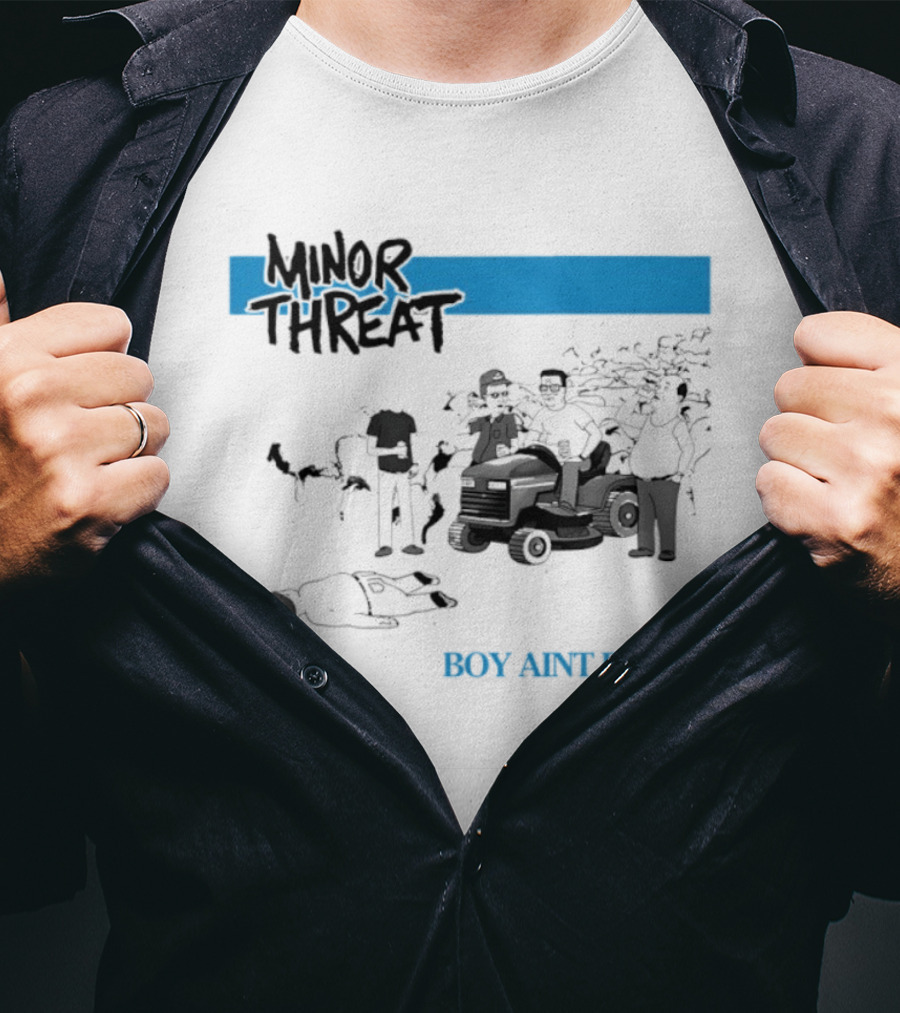 Minor Threat Boy Ain't Right Beer Mower Scene T-Shirt