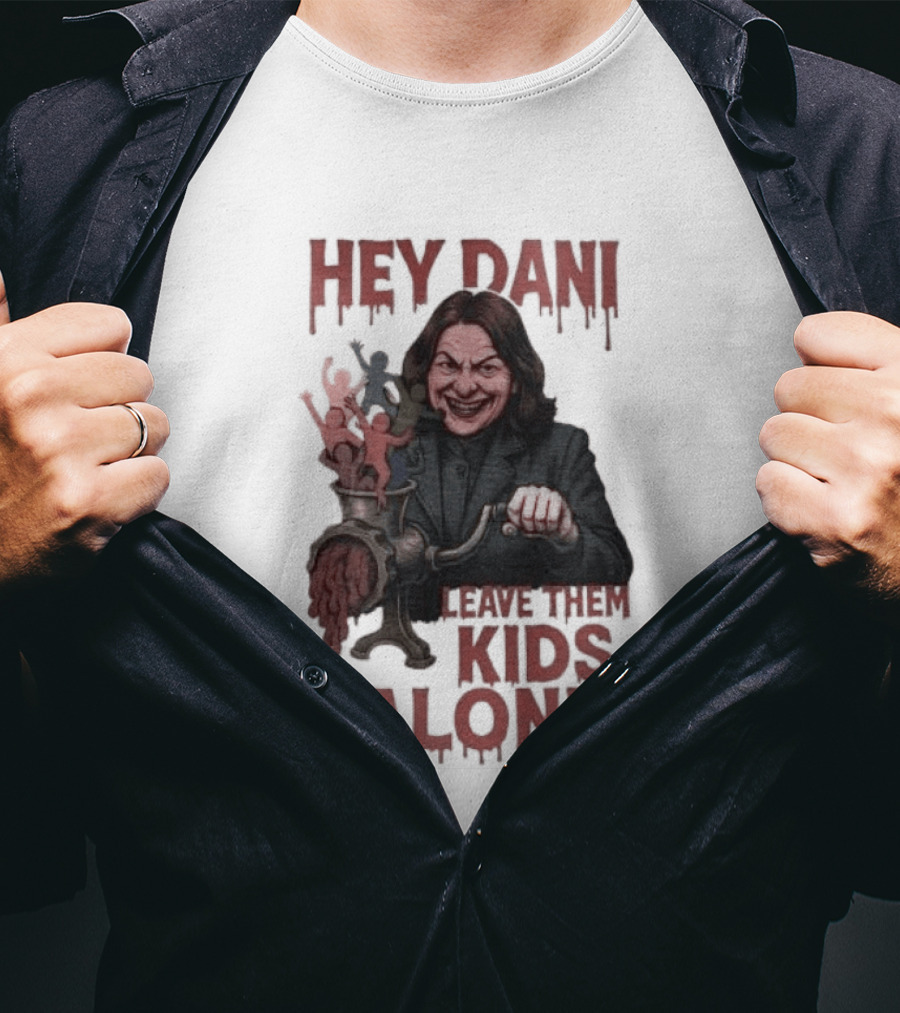 Hey Dani Leave Them Kids Alone Creepy Halloween T-Shirt