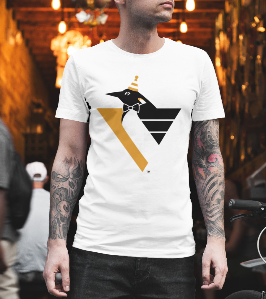 Pittsburgh Penguins Happy Birthday RoboPenguin NHL Party T-Shirt