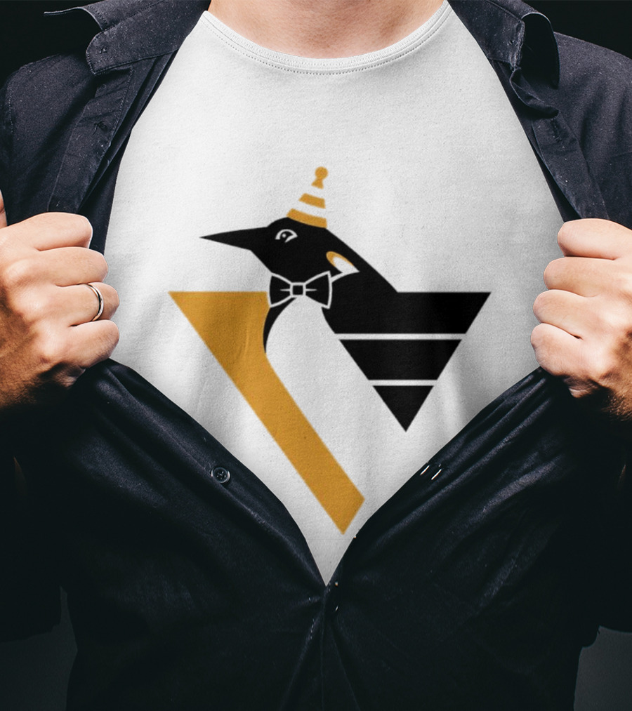 Pittsburgh Penguins Happy Birthday RoboPenguin NHL Party T-Shirt