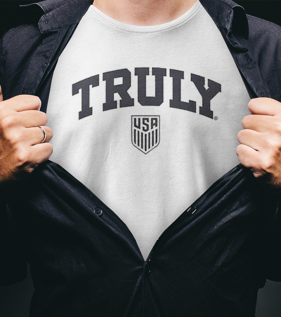 Truly U.S. Soccer Emblem F&B Two Sided T-Shirt