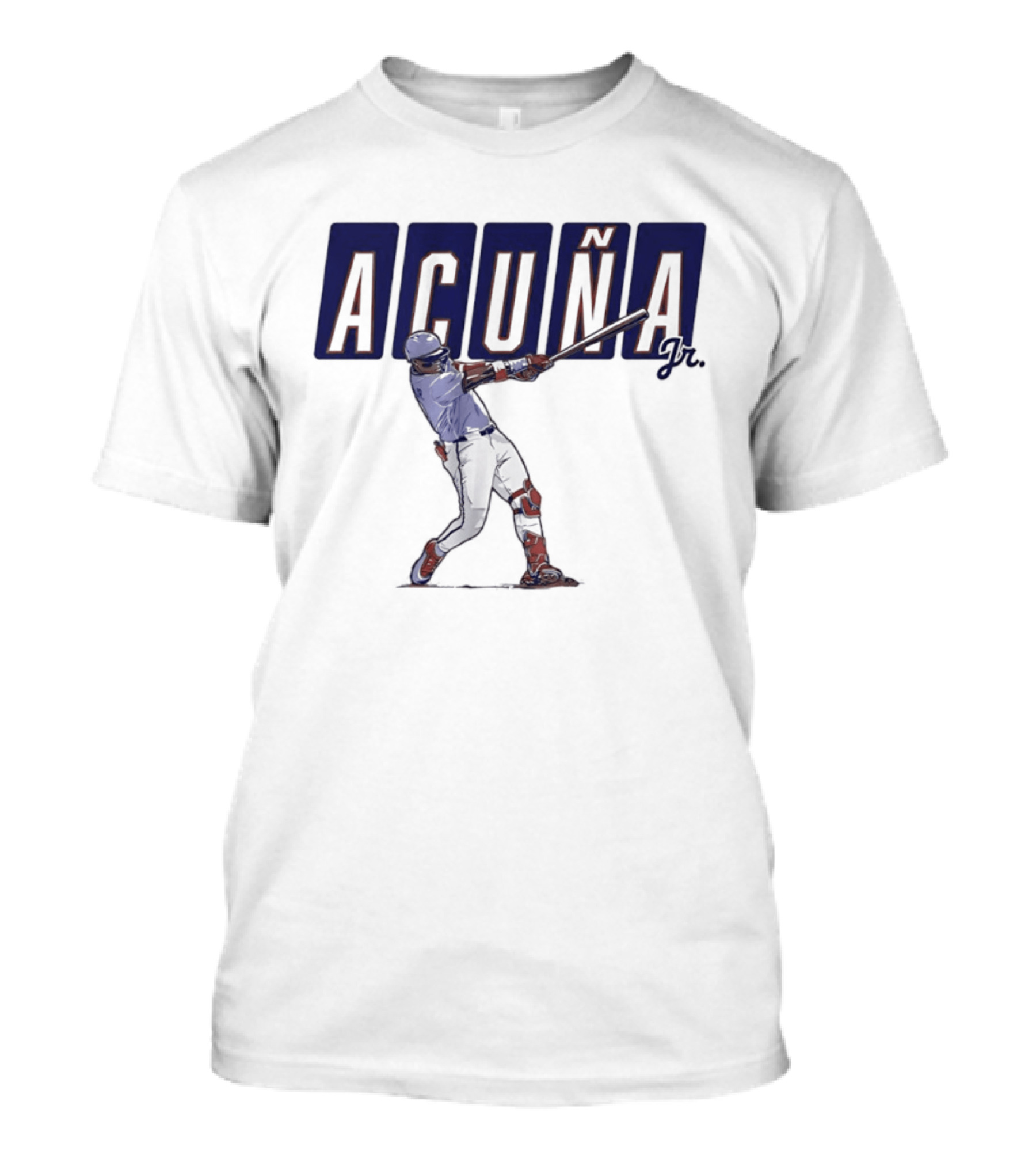 Ronald Acuña Jr Swinging Atlanta Braves Baseball Star T-Shirt