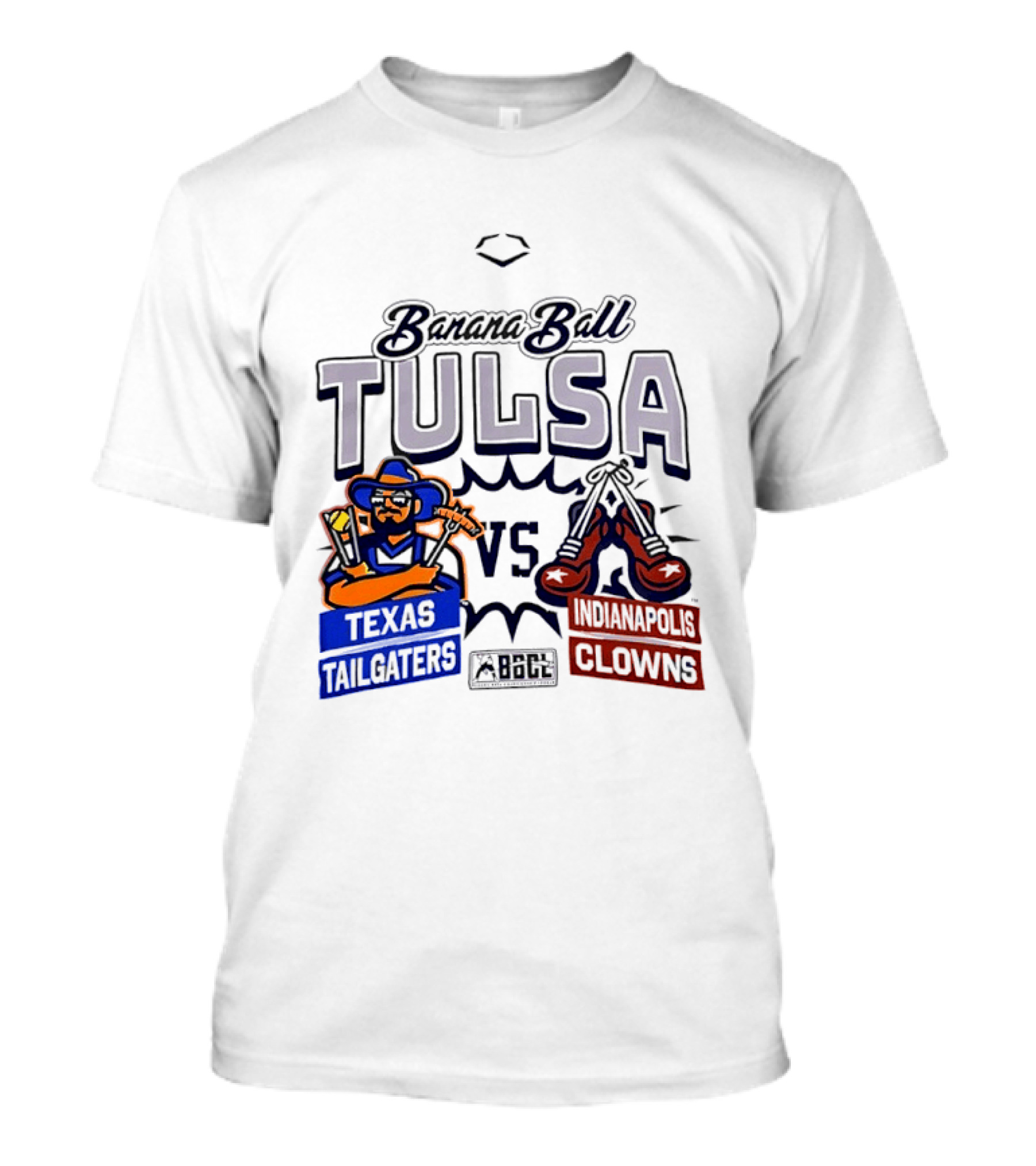 Banana Ball Tulsa Texas Tailgaters Vs Indianapolis Clowns T-Shirt
