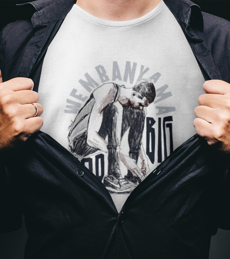 Wembanyama Too Big Spurs Basketball Player T-Shirt