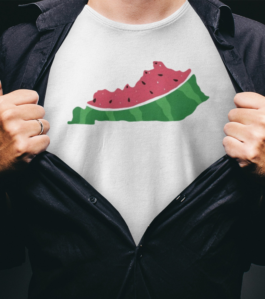 Watermelon Kentucky Shaped Slice T-Shirt