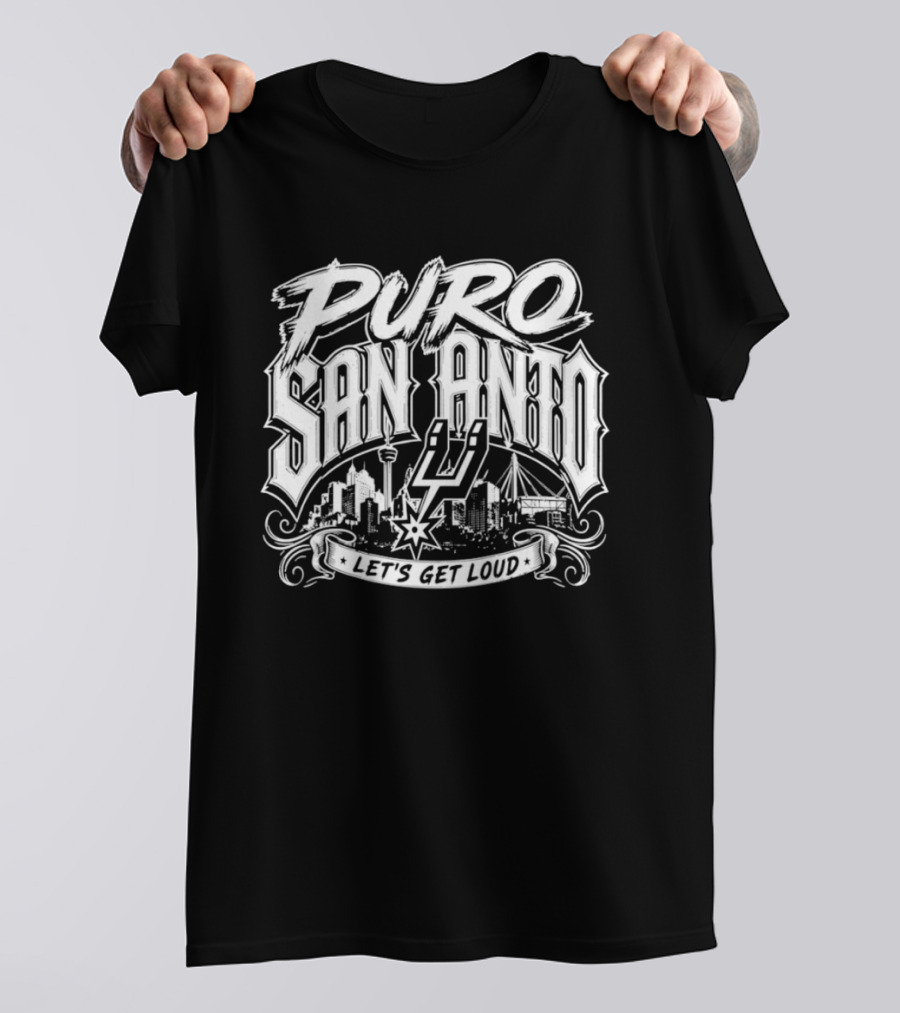 Puro San Anto Let's Get Loud San Antonio Spurs 2026 T-Shirt