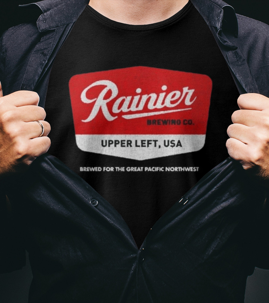 Rainier Brewing Co Upper Left USA Pacific Northwest T-Shirt