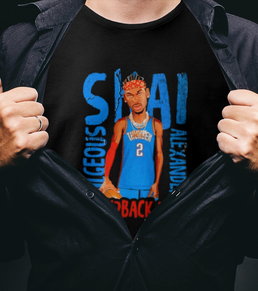 Shai Gilgeous Alexander Back 2 Back MVP Oklahoma City Basketball Player Number 2 T-Shirt