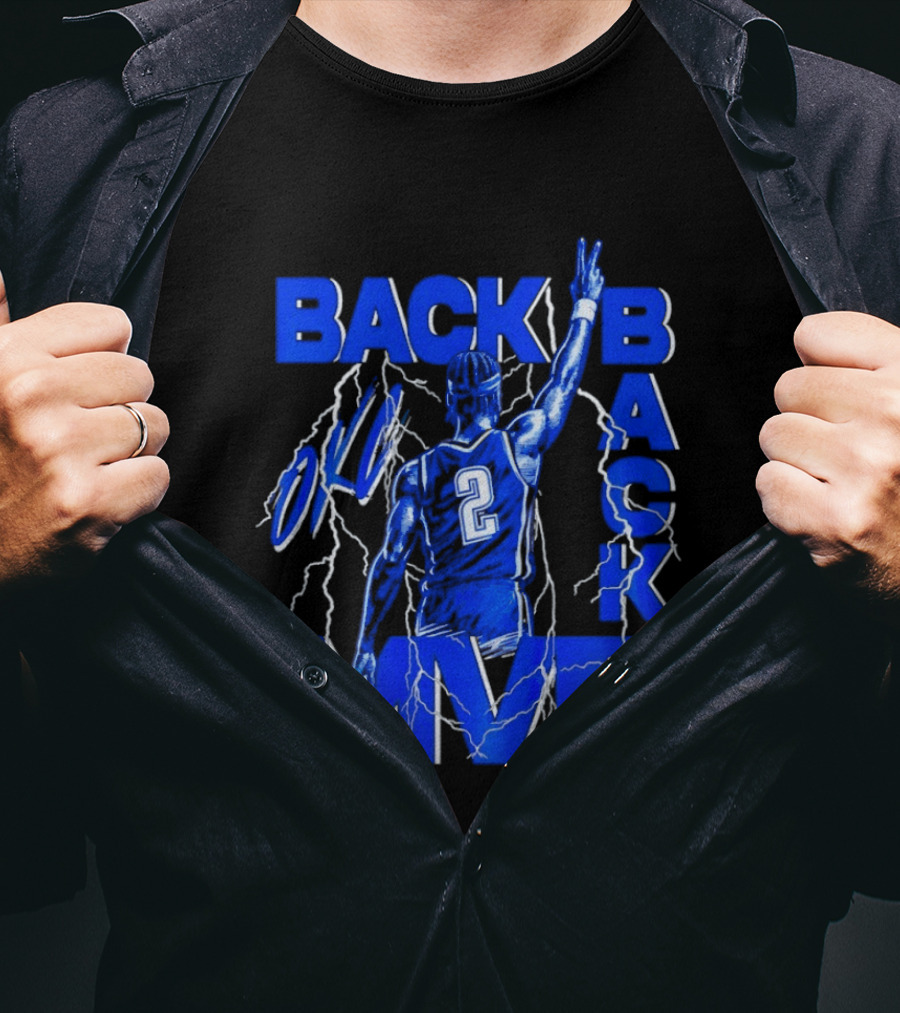 Shai Gilgeous Alexander Back 2 Back MVP Oklahoma City Thunder Storm T-Shirt