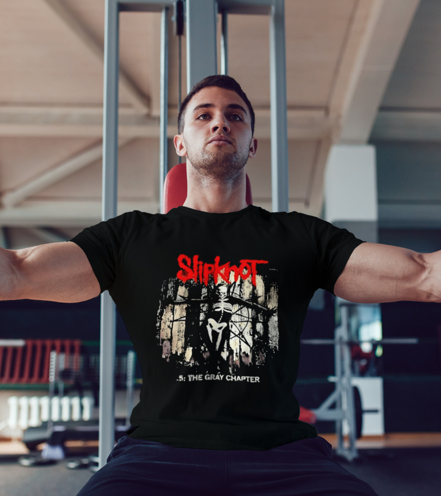 Slipknot Skull Skeleton 5 The Gray Chapter T-Shirt