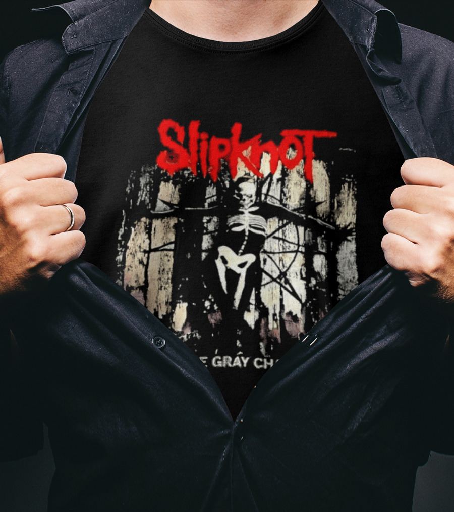 Slipknot Skull Skeleton 5 The Gray Chapter T-Shirt