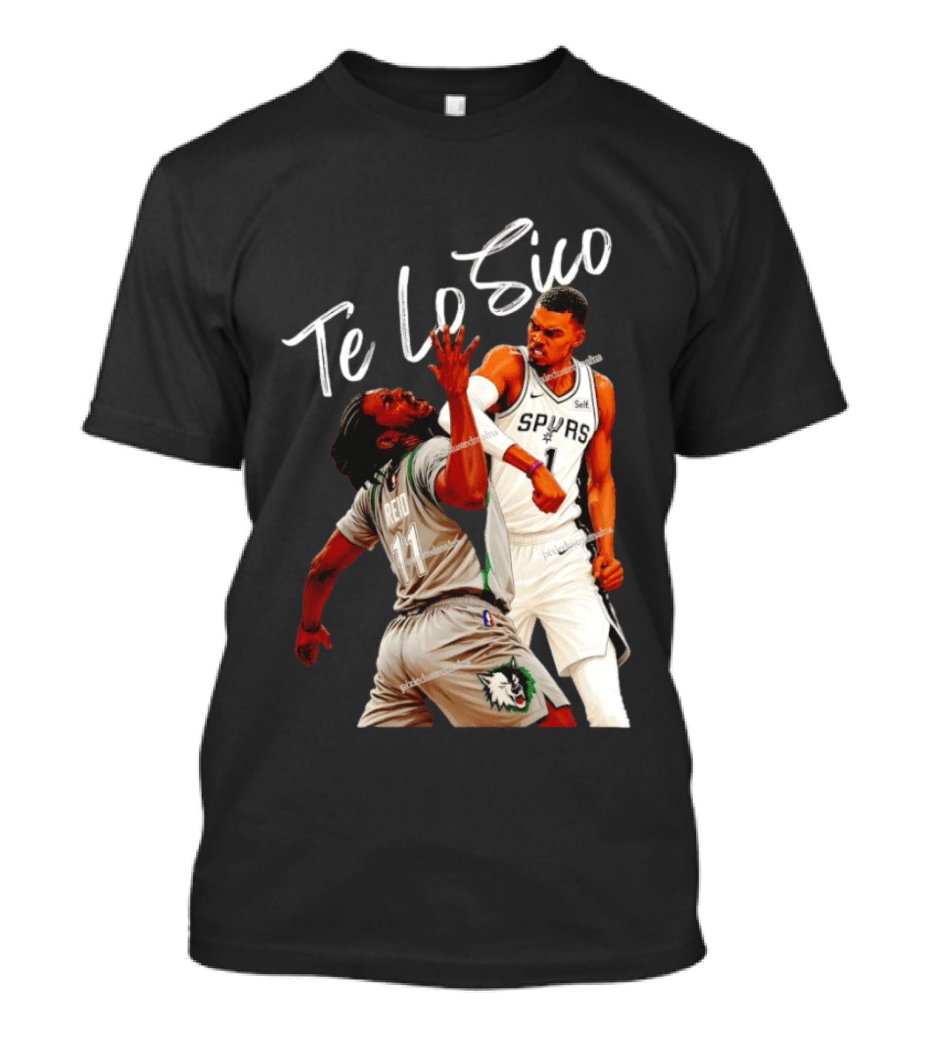 San Antonio Spurs Basketball Te Lo Sico Wemby Elbow Reid T-Shirt