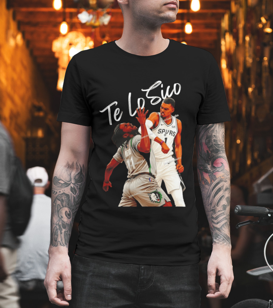 San Antonio Spurs Basketball Te Lo Sico Wemby Elbow Reid T-Shirt