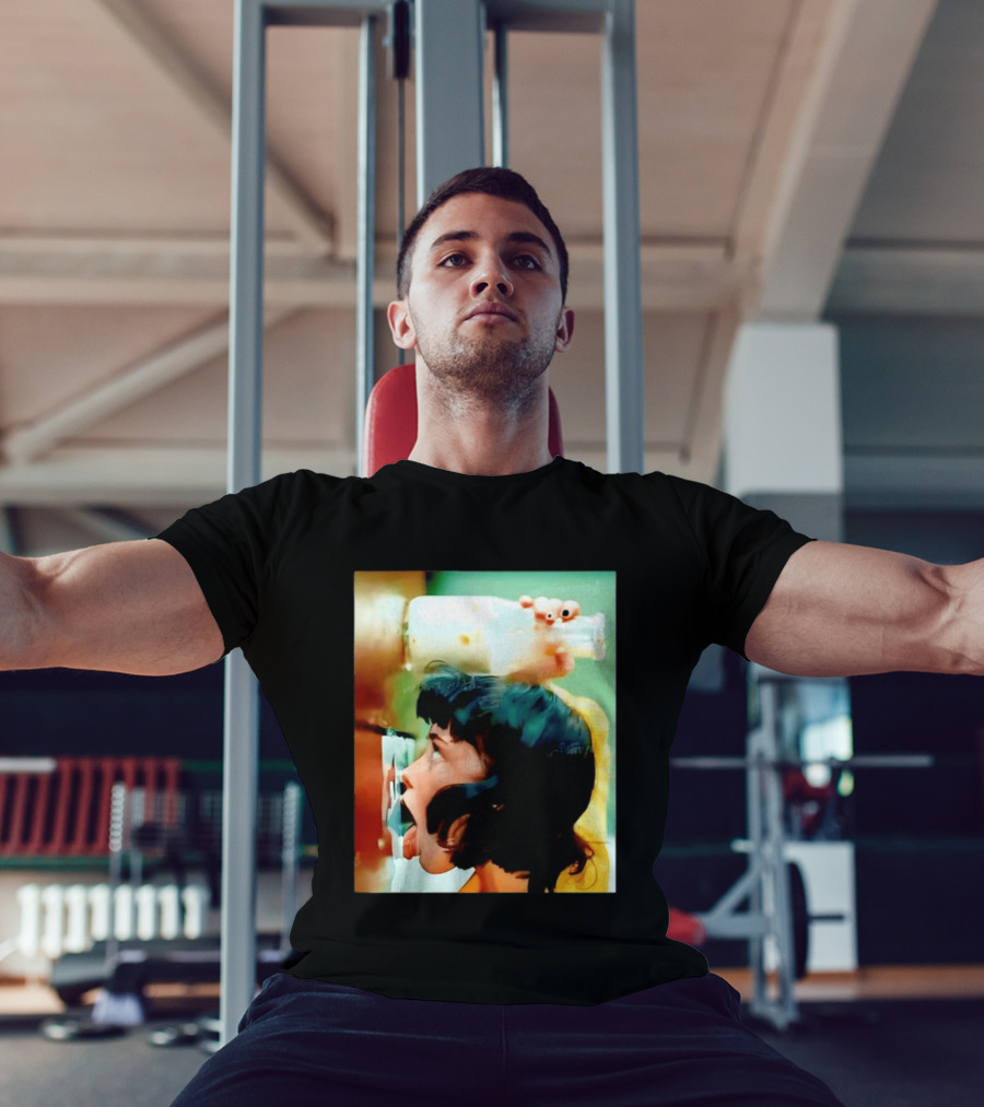 The Girl With Banging Head Licking Milk Scene T-Shirt