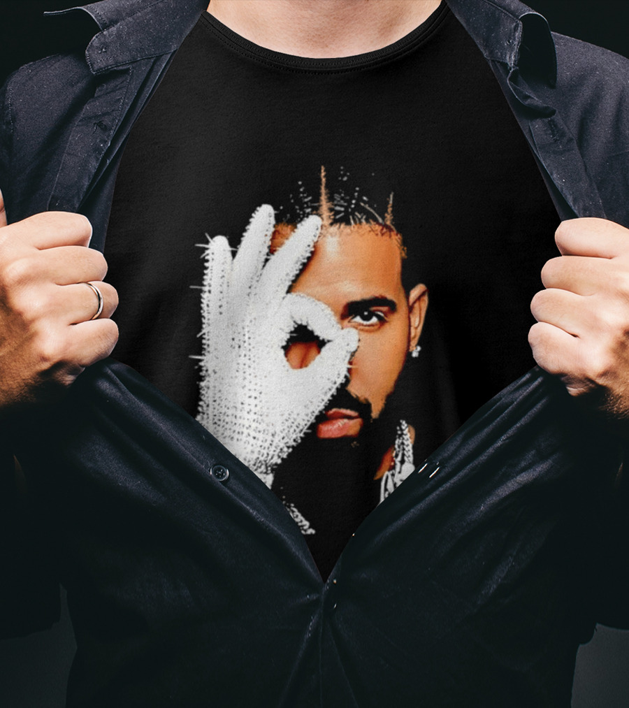 The Iceman Drake Rhinestone Glove T-Shirt