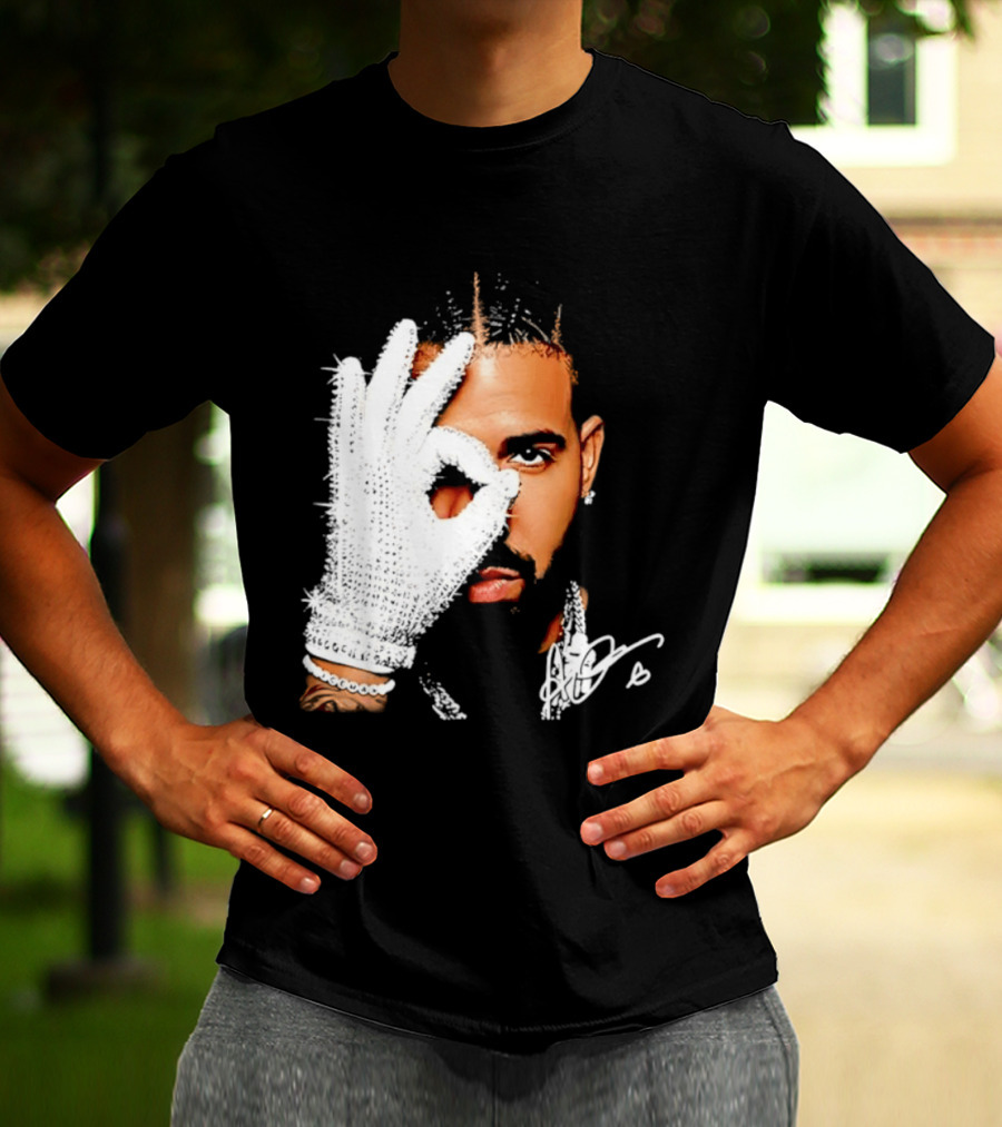 The Iceman Drake Rhinestone Glove T-Shirt