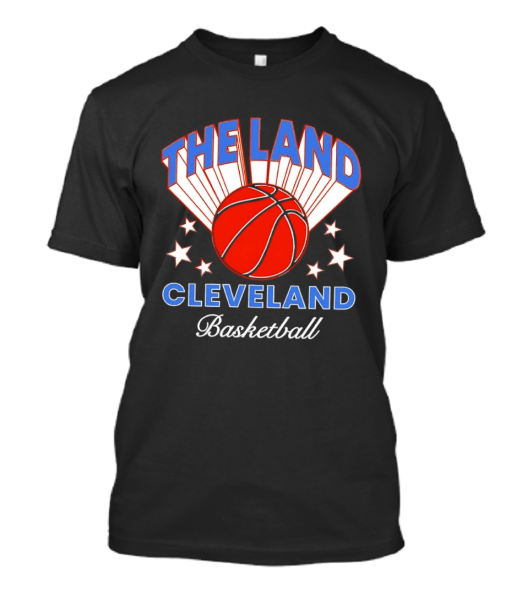 The Land Cleveland Basketball Orange Ball Vintage Style Sports Fan T-Shirt