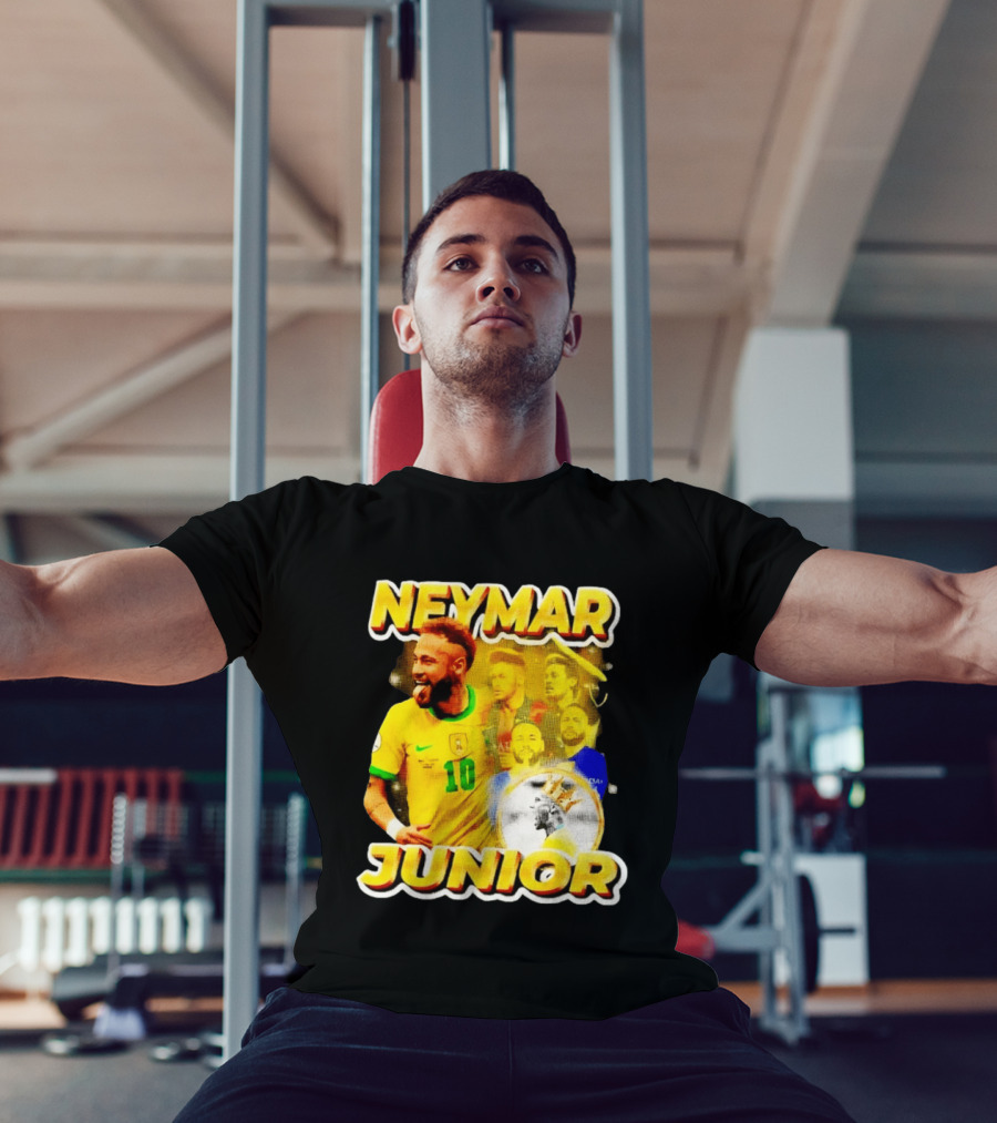 Neymar Junior Brasil National Football Team 10 Celebration Soccer Star T-Shirt