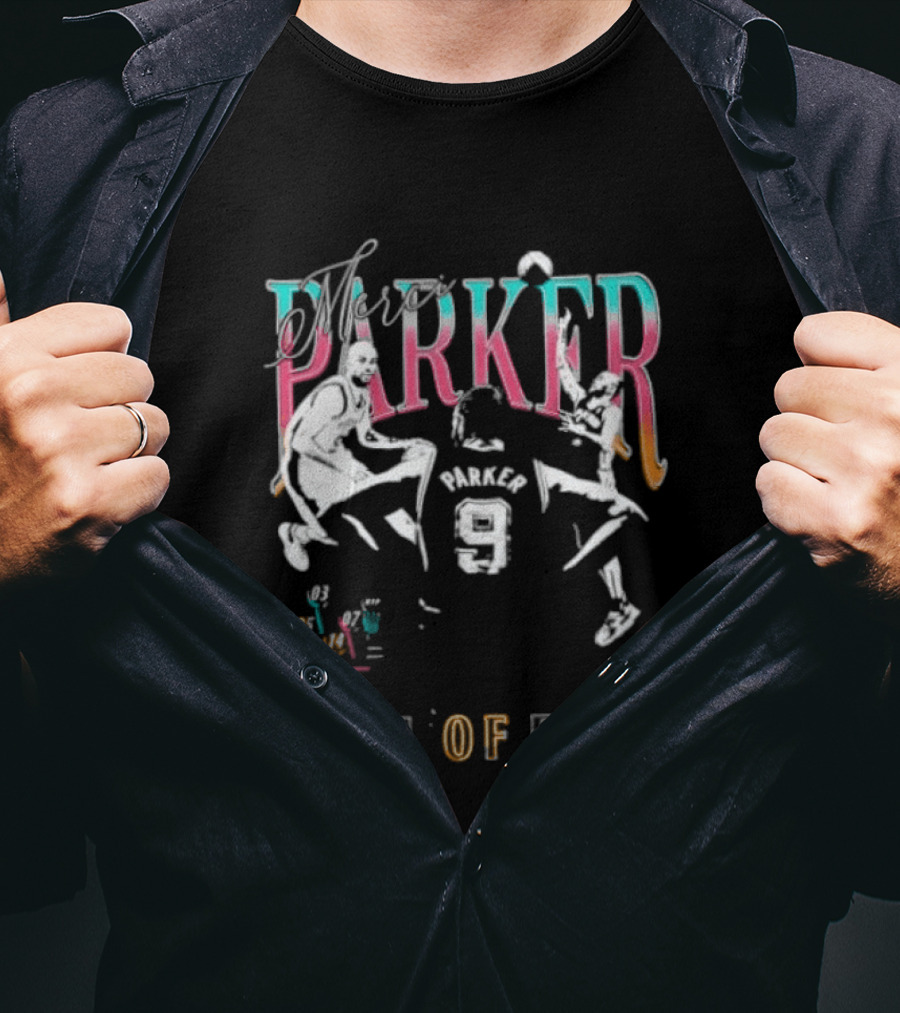 Parker Number 9 Hall Of Fame Spurs T-Shirt