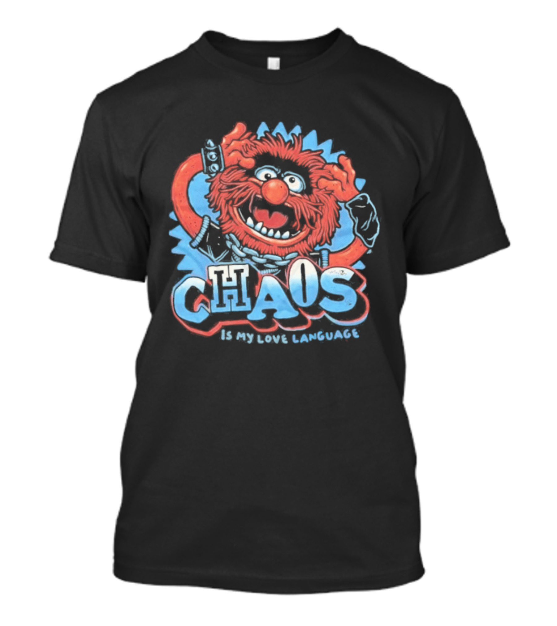 Muppets Animal Chaos Is My Love Language Drummer T-Shirt