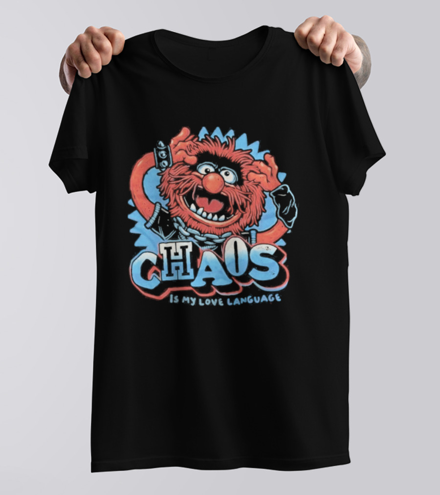Muppets Animal Chaos Is My Love Language Drummer T-Shirt