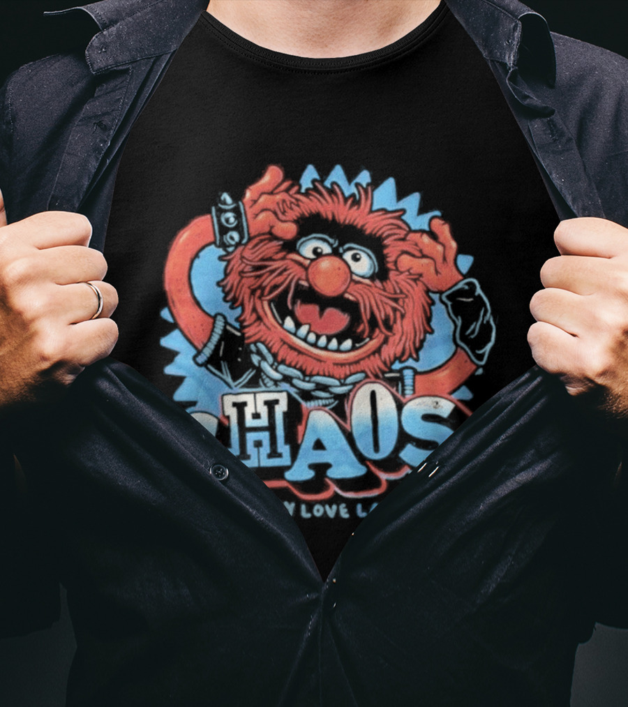 Muppets Animal Chaos Is My Love Language Drummer T-Shirt