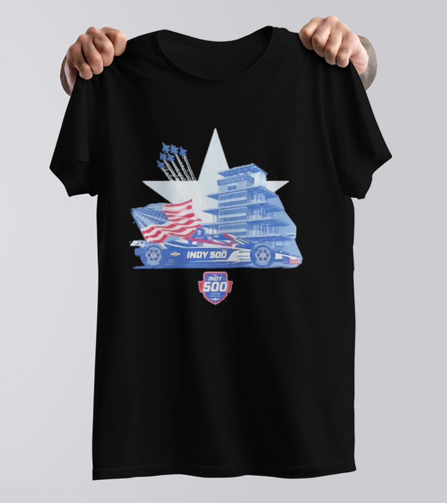 Need For Speed Indy 500 American Flag 2026 Racing Event T-Shirt