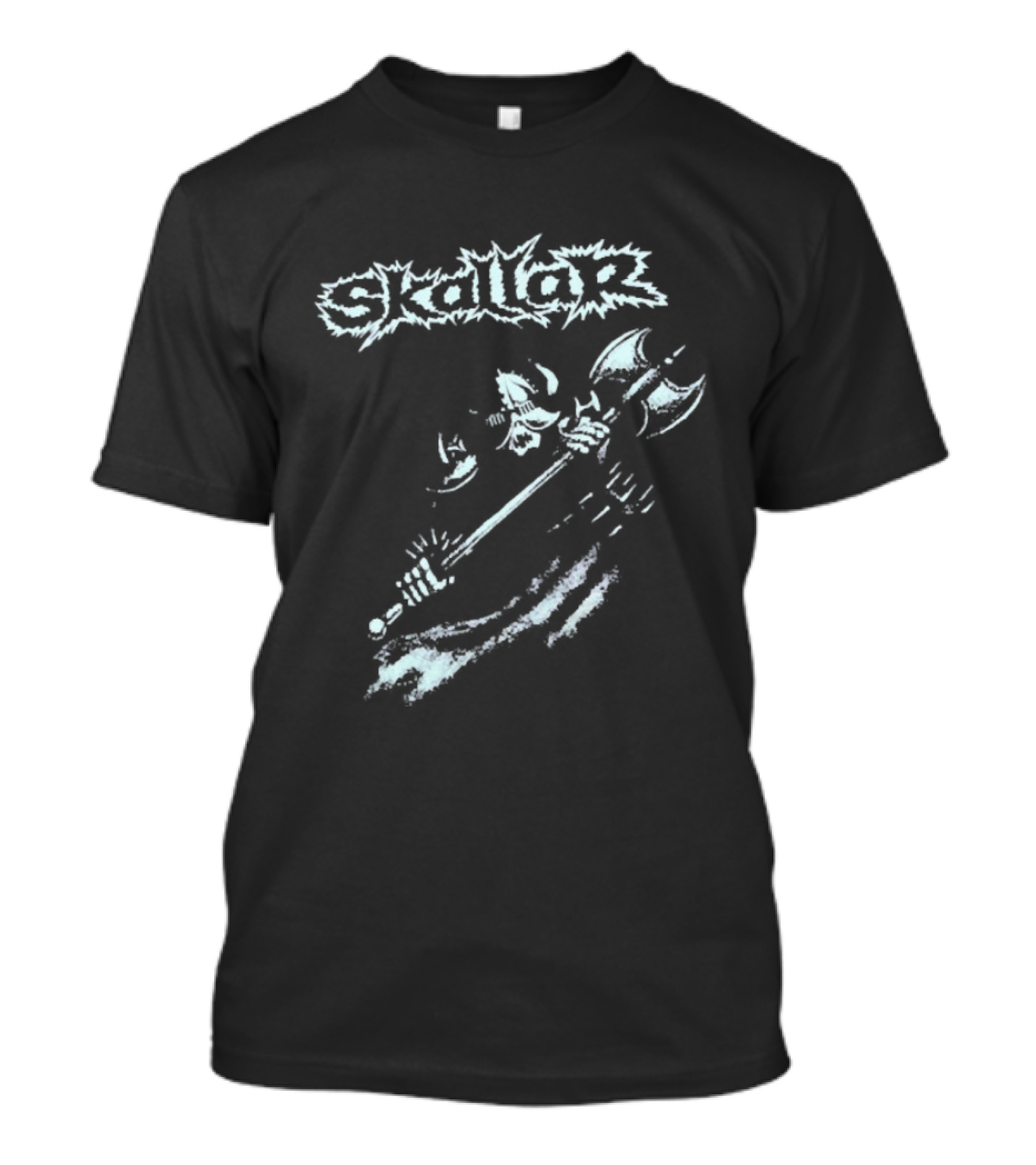 Skallar Death Metal Band Skull Axe T-Shirt