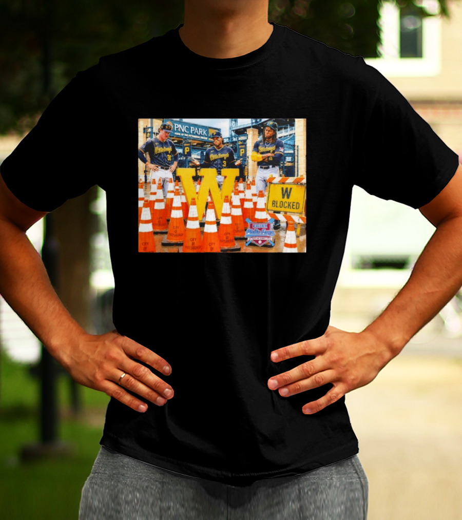 Skenes Jones Keller Pittsburgh Pirates PNC Park W Blocked T-Shirt