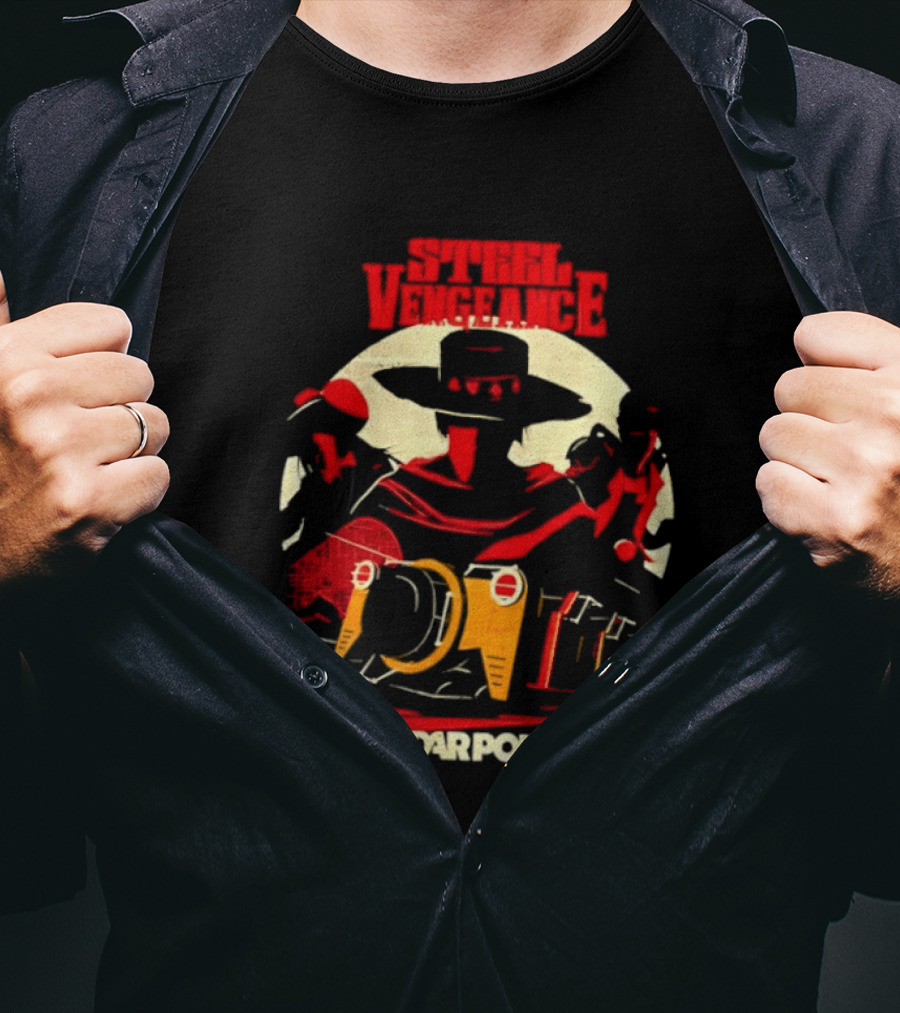 Steel Vengeance Cedar Point Wild West Cowboy Adventure T-Shirt