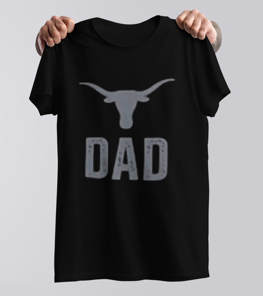 Texas Longhorns Dad Father's Day 2026 Two Sided T-Shirt