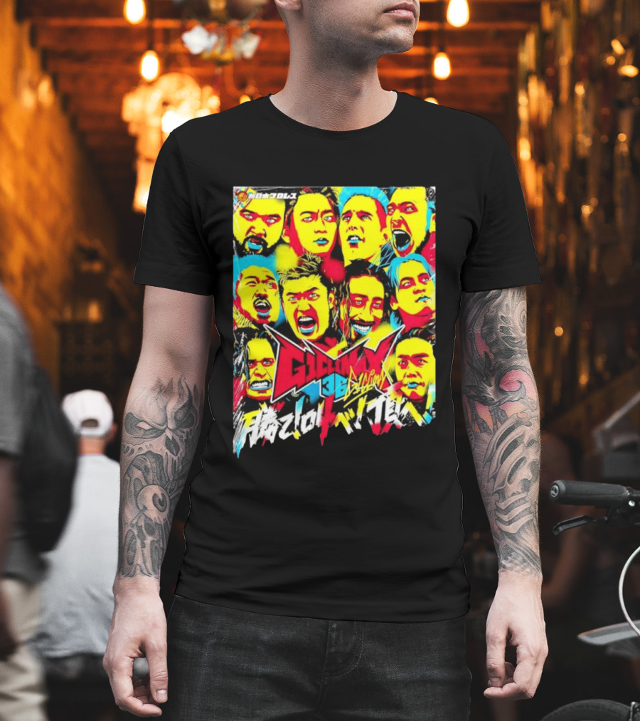 NJPW G1 Climax 36 Multicolor Wrestlers T-Shirt